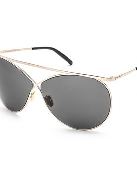 FT0761 Sunglasses Shiny Rose Gold / Smoke Women's
