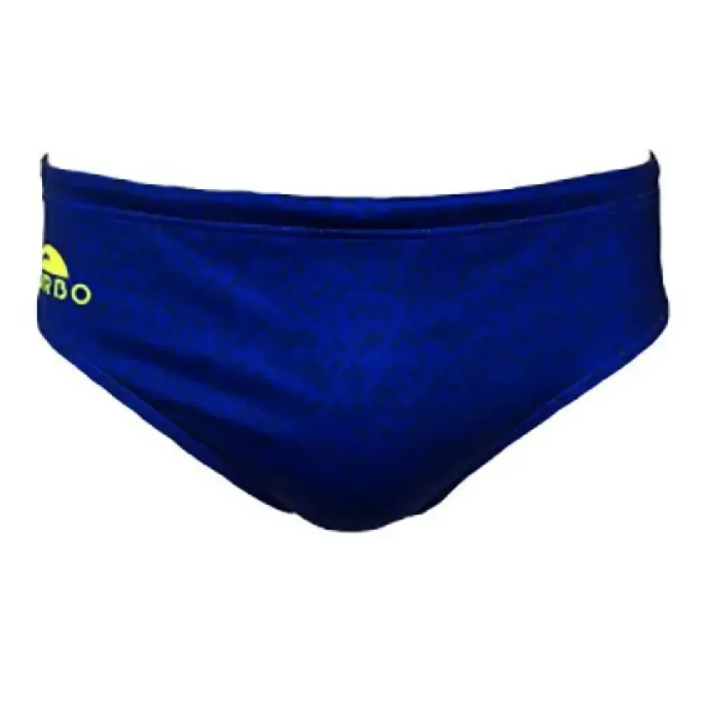 Plain Swimming Brief Navy L Men - TURBO - FashionsVida