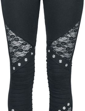 Gothic Leggings - Rev Leggings - S bis 3XL - für Damen - Größe S - schwarz - Frauen - female