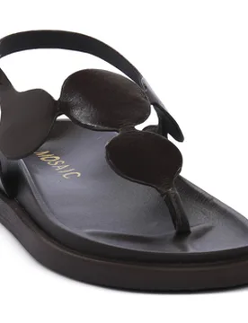 Flache Sandalen Vitello Moro 39 - Mosaic - FashionsVida
