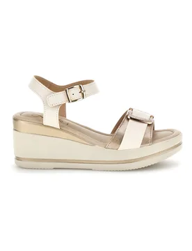 Sandali Beige con zeppa e fibbia decorativa MK3705258 38 - PITTARELLO LOOK - FashionsVida