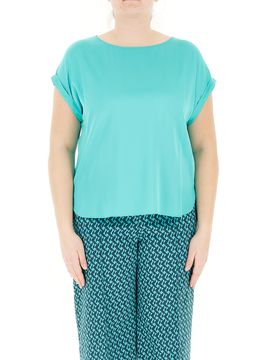 Blusa in viscosa TURCHESE 54