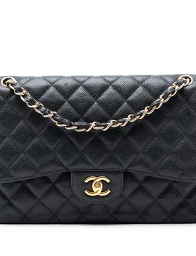 Jumbo Classic Caviar Double Flap - Chanel - FashionsVida