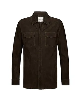Overshirt braun M herren - Profuomo - FashionsVida
