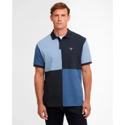 Polo de hombre estampado y de manga corta