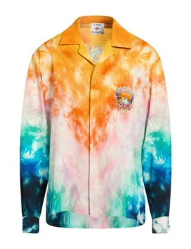Camisa Hombre Naranja M Hombre - Casablanca - FashionsVida