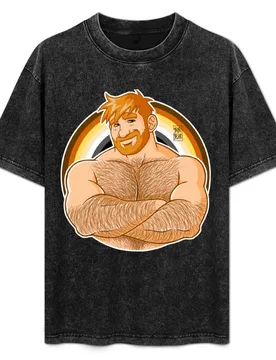 ADAM LIKES CROSSING ARMS - BEAR PRIDE - GINGER EDITION T-Shirt Breathable Travel T-Shirt - Aliexpress - FashionsVida