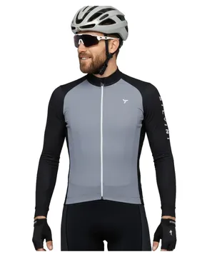 Maglia A Maniche Lunghe Md2625 Saisero Grey / Black
