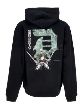 Felpa Cappuccio Uomo Reiner Dirty P Hoodie X Attack On Titan Black - PRIMITIVE - FashionsVida
