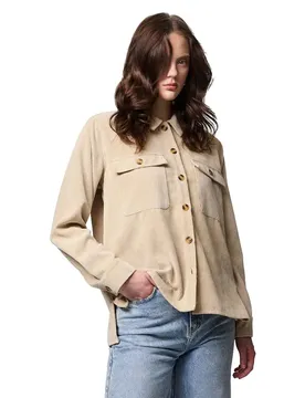 Camicia Overshirt Effi White Pepper XL