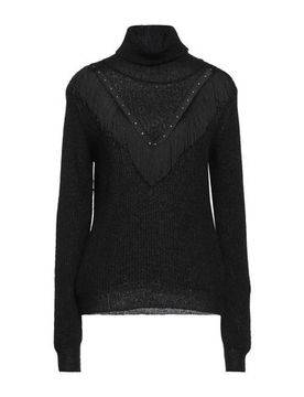Rollkragenpullover Damen Schwarz XS Damen