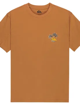 Maglietta A Maniche Corte Evo Learning From Nature Tobacco Brown 2XL - Quiksilver - FashionsVida