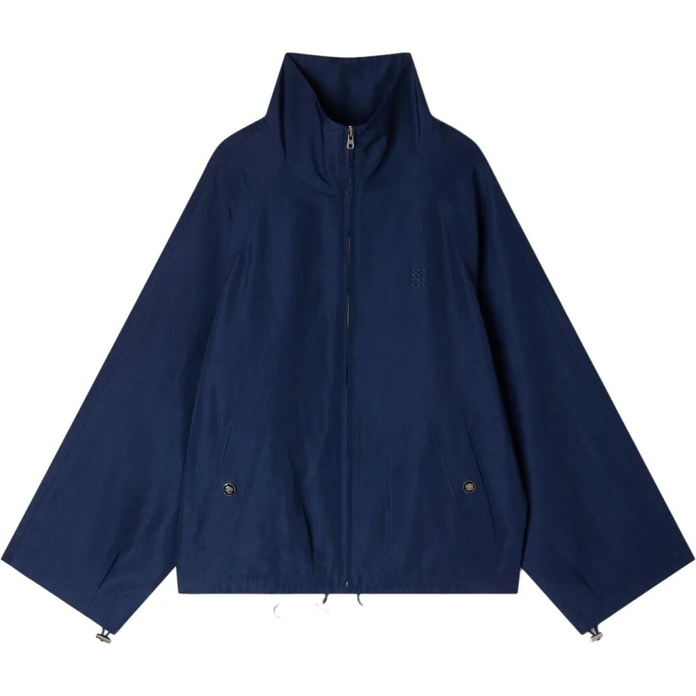 Cazadora bomber con cremallera de mujer oversize de cuello alto - sandro - FashionsVida