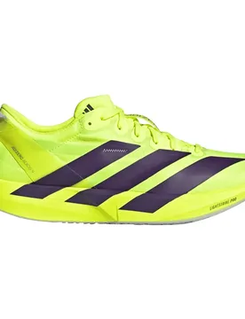 Adizero Adios 9 Running Shoes Solar Yellow / Aurora Plum / Powder Plum UK 9.5 Men - Adidas - FashionsVida