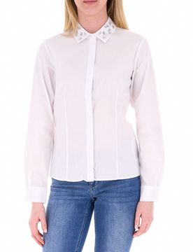 Camicia misto cotone LIU JEANS PANNA 38