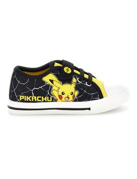 Sneakers nero giallo stampa strappi Pokemon PO003973 30