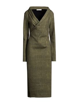 Vestido largo Mujer Verde militar 36 Mujer