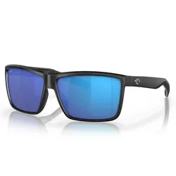 Rinconcito Mirrored Polarized Sunglasses Matte Black Blue Mirror 580P/CAT3 Women