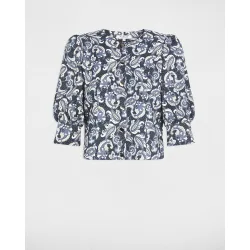 Chaqueta de mujer con mangas abullonadas