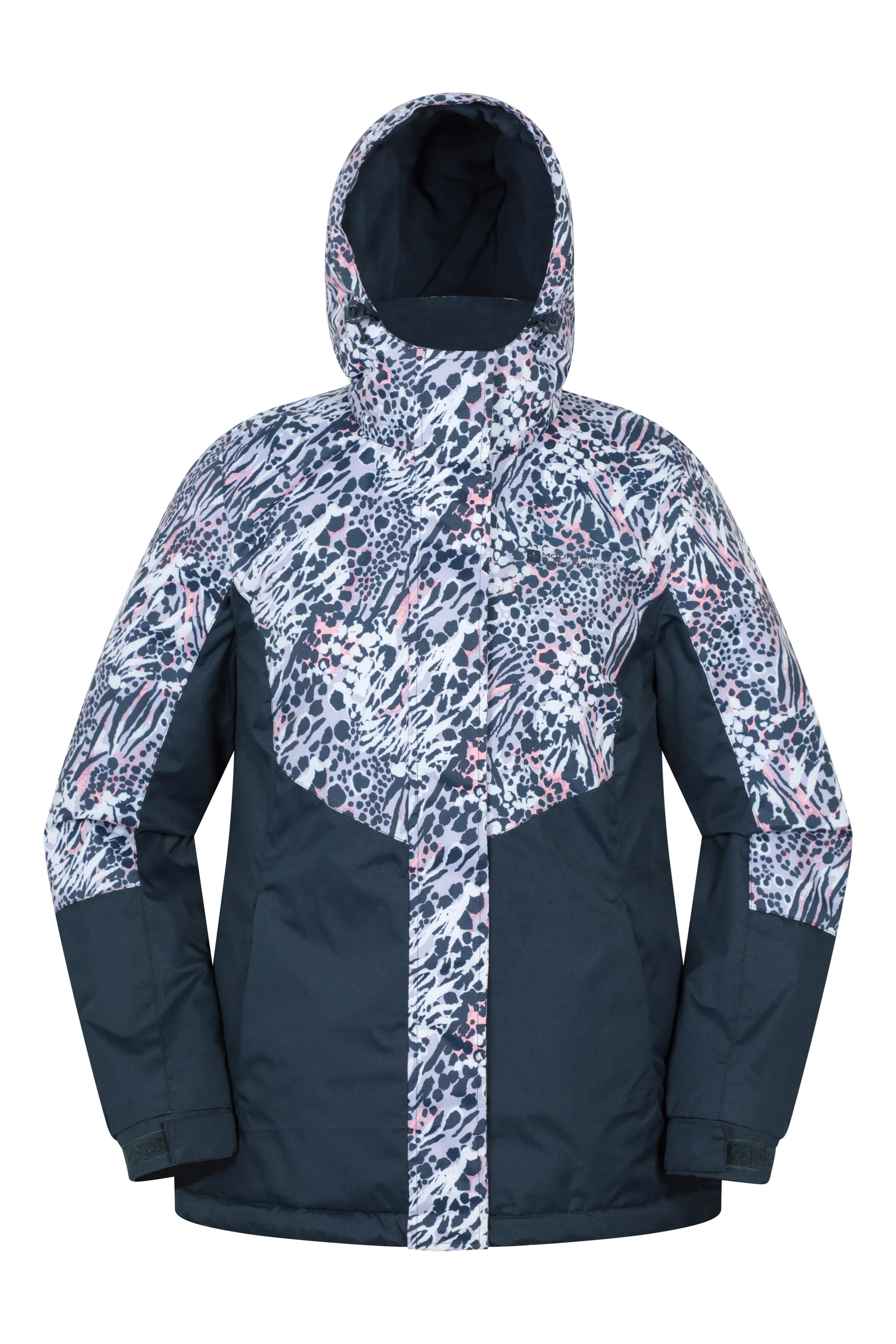 Dawn II Womens Printed Ski Jacket - Purple - Purple - Size: 18 - Mountain Warehouse - FashionsVida