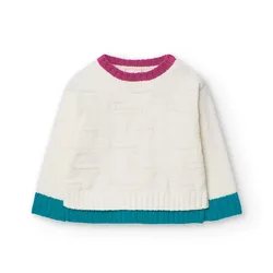 Boboli Pull Knitwear Off White 6 Années Fille