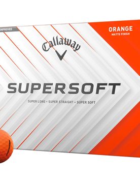 Golfbälle Supersoft Matt - 12er Pack , orange