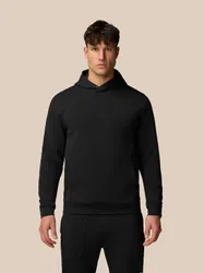 Travel Logo Hoodie - Black CAVIAR S Unisex