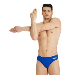Team Swim Solid Swimming Brief Royal / White 75 Men