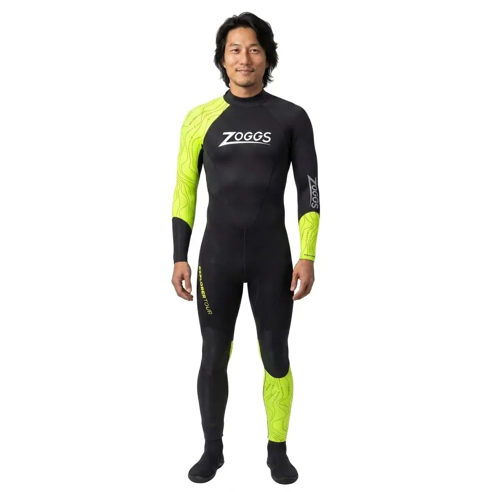 Predator Pro Short Sleeve Trisuit Grey / Turquoise / White XL Men - Zoggs - FashionsVida