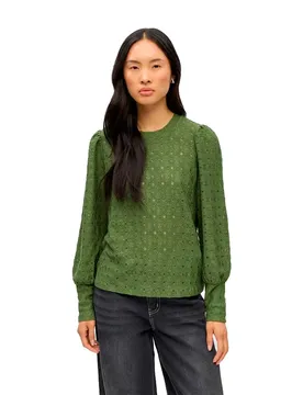 Blusa A Maniche Lunghe Laila Bronze Green M
