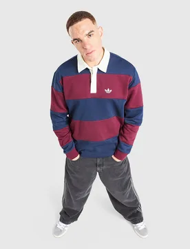 Longsleeve Rugby Crew Sweatshirt - Herren, Blau - male - Size: M - adidas Originals - FashionsVida