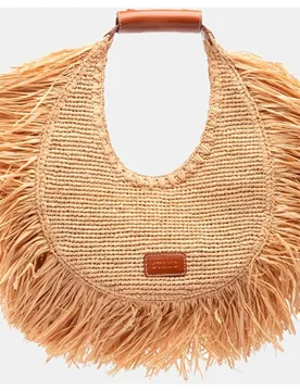 Bolso modelo moon raffia de - STAUD - FashionsVida