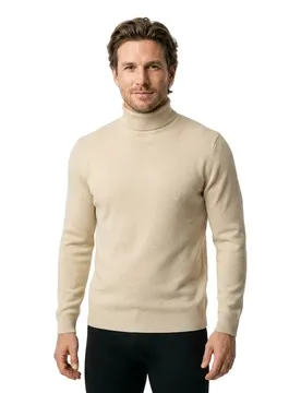 Maglione A Collo Alto Dane Oatmeal M