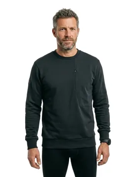 Sweat-shirt Crewneck Black 2XL Homme