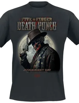 T-Shirt - Moon Mock Up 1 - S bis 5XL - für Männer - Größe 4XL - schwarz - Lizenziertes Merchandise! - Männer - male - Five Finger Death Punch - FashionsVida