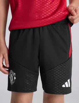 Manchester United Kids 26/27 Training Tiro Shorts Black 15-16Y - Adidas - FashionsVida
