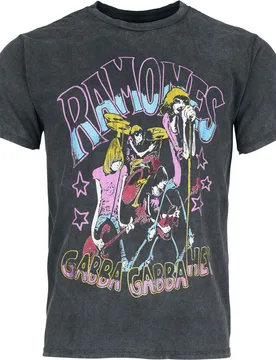 T-Shirt - Gabba Gabba - S bis XXL - für Männer - Größe S - schwarz - Lizenziertes Merchandise! - Männer - male - Ramones - FashionsVida