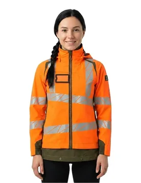 Veste De Pluie Accelerate Safe 19011 Outer Lining Hi-Vis Orange / Moss Green L - MASCOT - FashionsVida