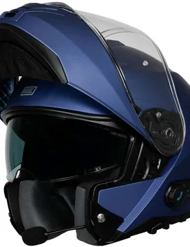 Casco Moto Modulare P/J LOGIC + BT SOLID Blu taglia M - Origine - FashionsVida