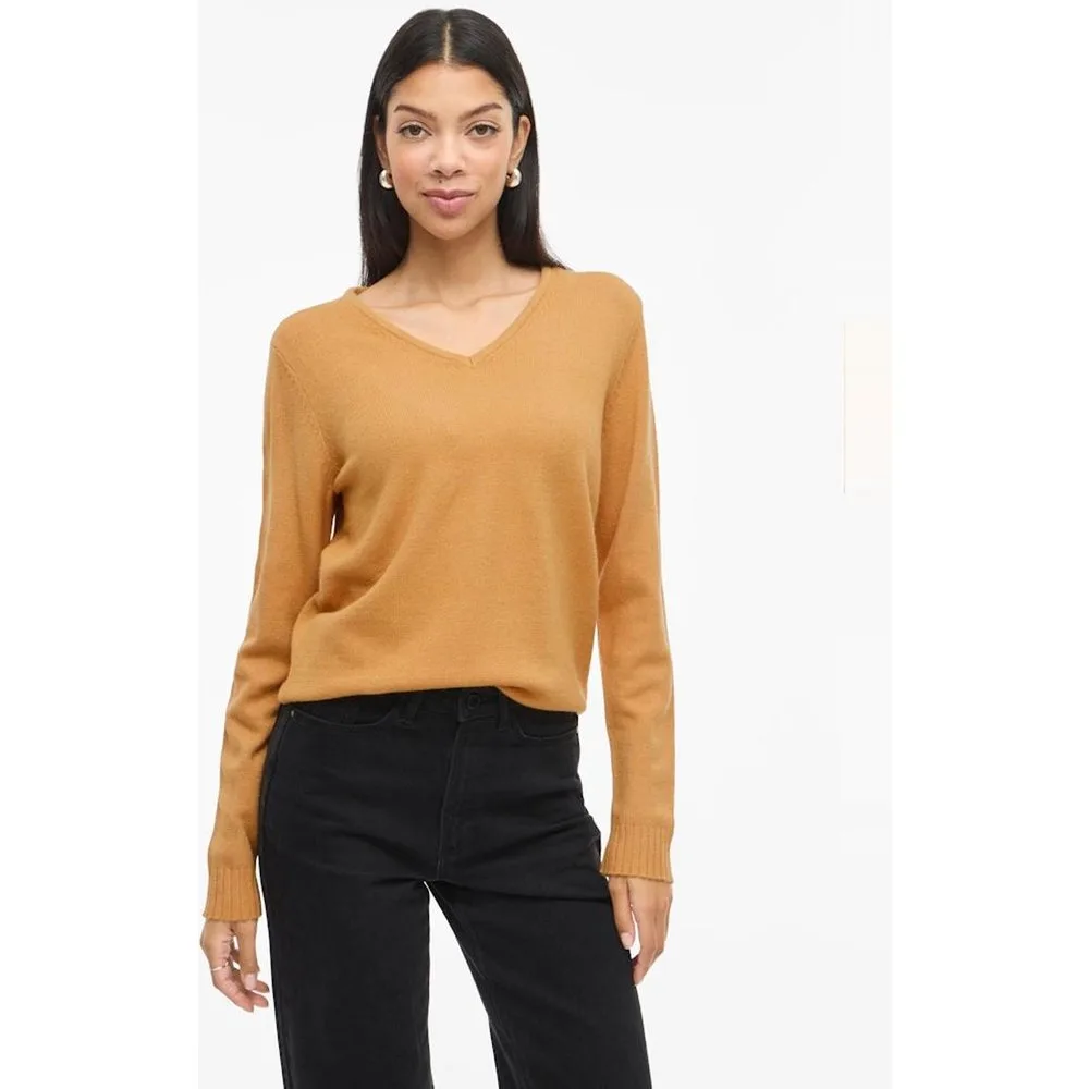 Jersey de mujer punto cuello pico - Vila - FashionsVida
