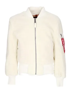 Orsetto Uomo Ma-1 Teddy Off White - Alpha industries - FashionsVida