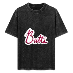 Butts, with Shadow and White Border T-Shirt Utility Work Short Sleeve Top