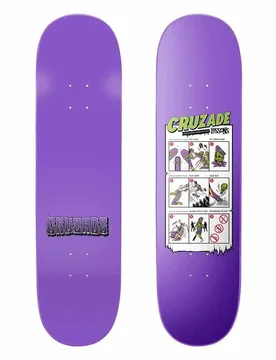 Planche De Skateboard Lessons V 8.5´´ Square High 31.89 Pouces unisex - Cruzade - FashionsVida