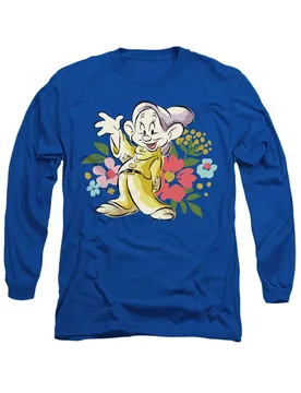Unisex Snow White Greetings From Dopey Long Sleeve T-Shirt, Royal Size: Medium - Royal - Size: M - Disney - FashionsVida