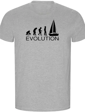 Evolution Sail Eco Short Sleeve T-shirt Heather Grey M Men - Kruskis - FashionsVida
