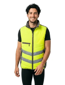Gilet De Sécurité Safe Supreme 15565 Winter Hi-Vis Yellow / Dark Anthracite 4XL - MASCOT - FashionsVida