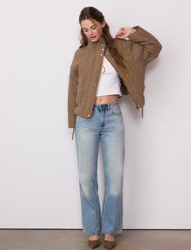 Stradivarius Pufferjacke Braun S
