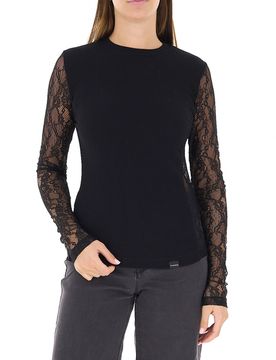 Pinko Maglia in pizzo NERO XS