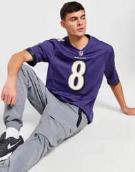 Mens Maglia Jersey NFL Baltimore Ravens Jackson #8 - Viola, viola viola Uomo taglia L