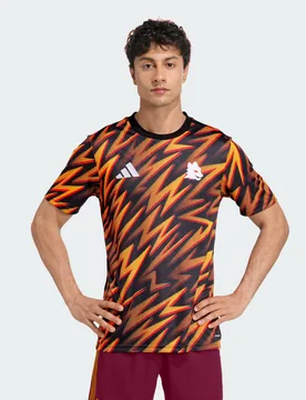 Maglia Pre-Match 25/26 AS Roma S Black - Adidas - FashionsVida